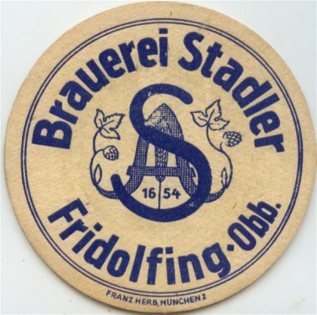 fridolfing ts-by stadler rund 1a (215-brauerei stadler-blau)